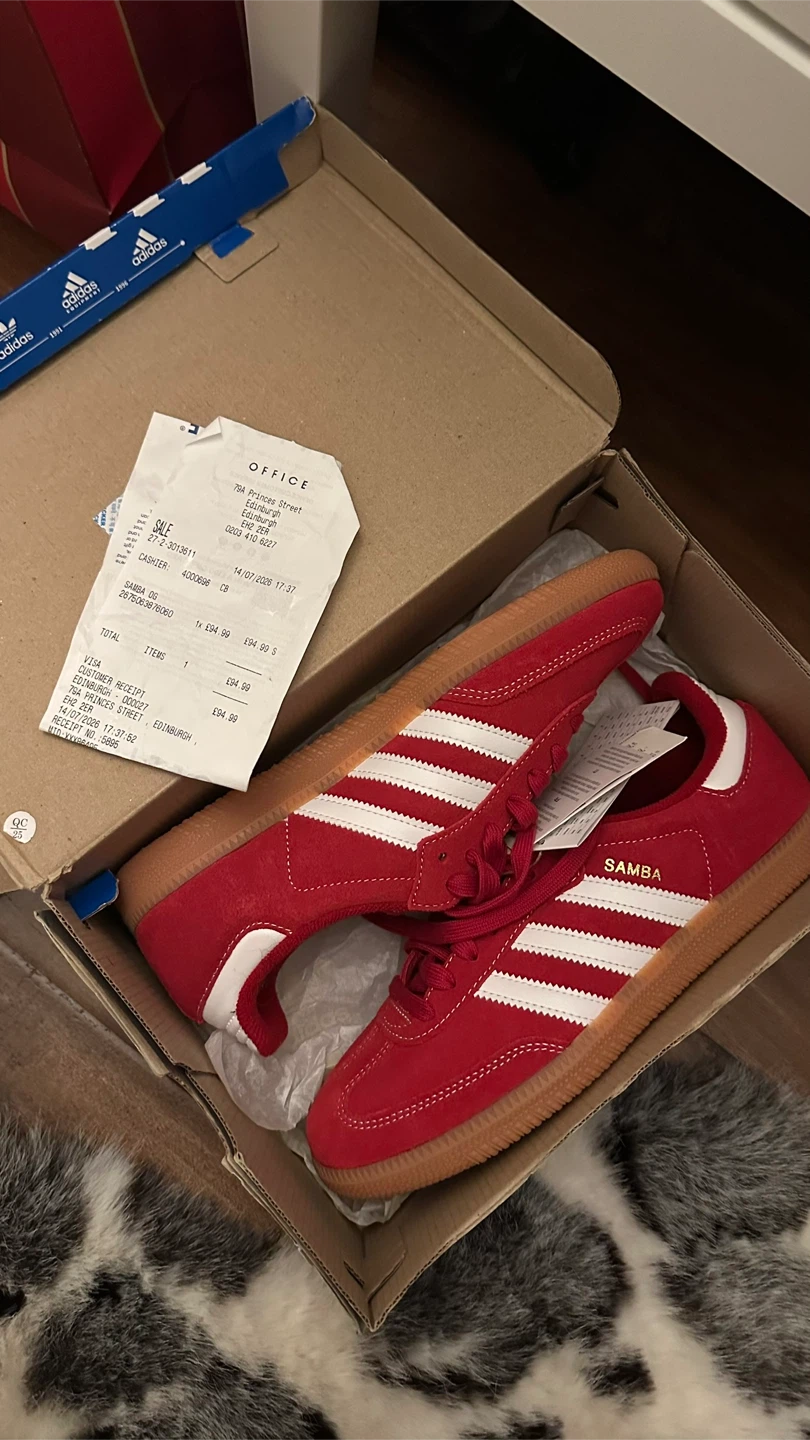 Adidas Samba OG Red Sneakers -NEW