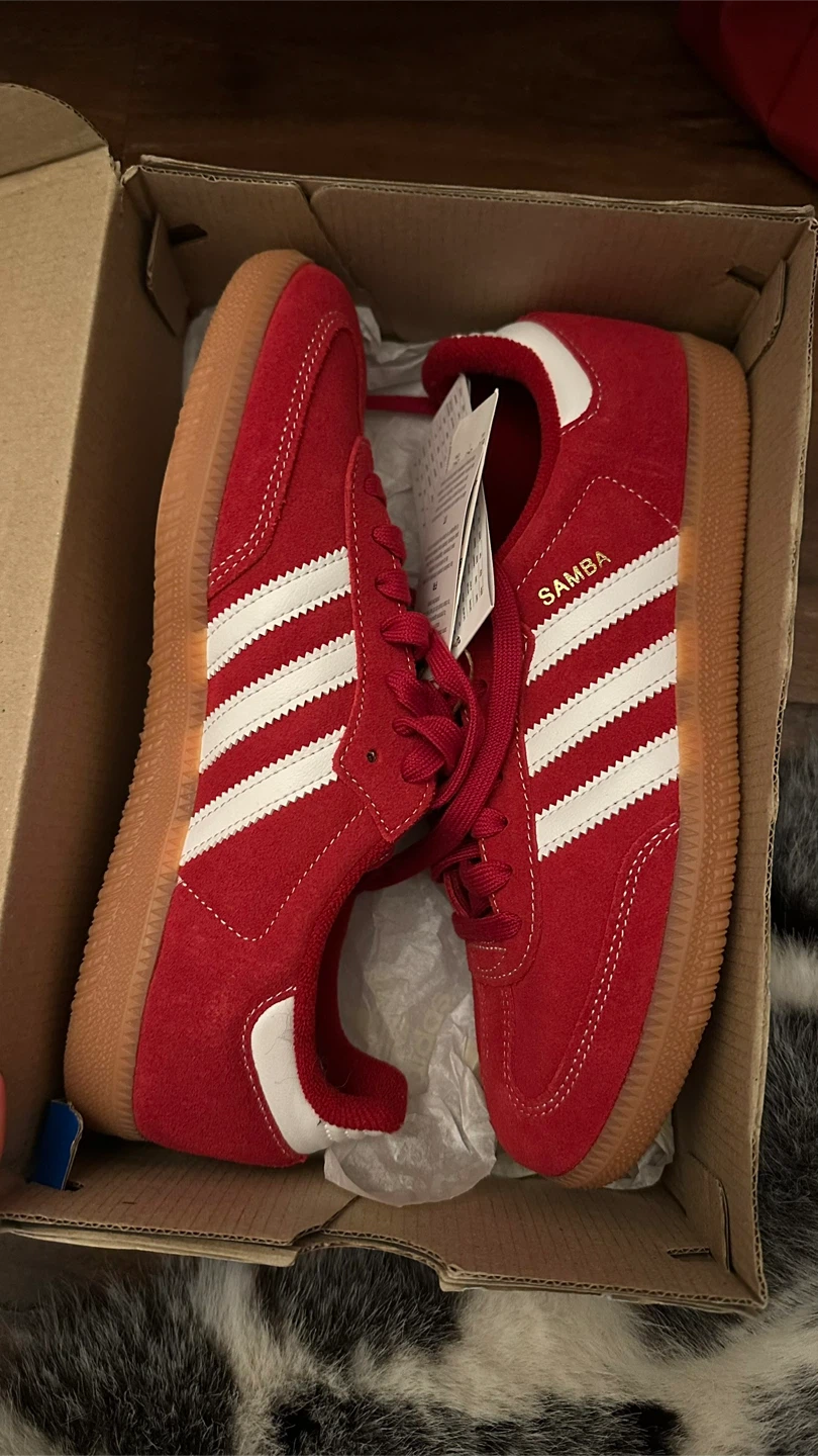 Adidas Samba OG Red Sneakers -NEW - photo 2
