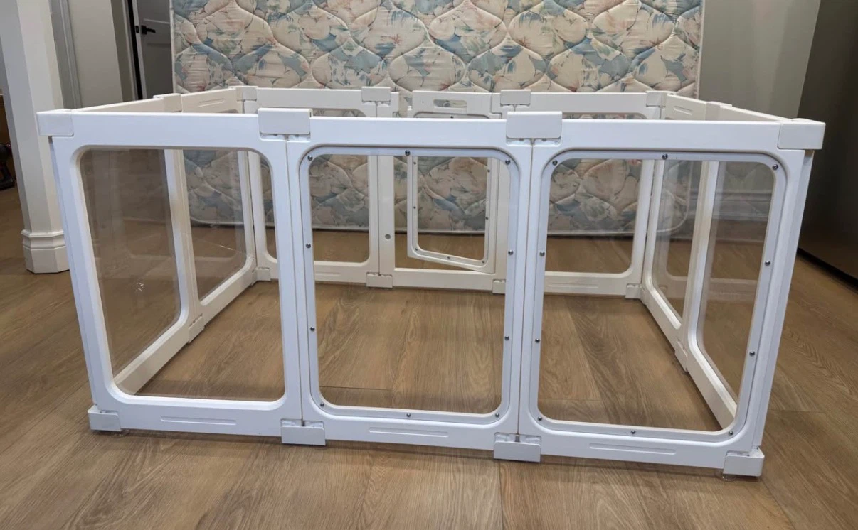 White 10-Panel Pet Playpen - photo 3