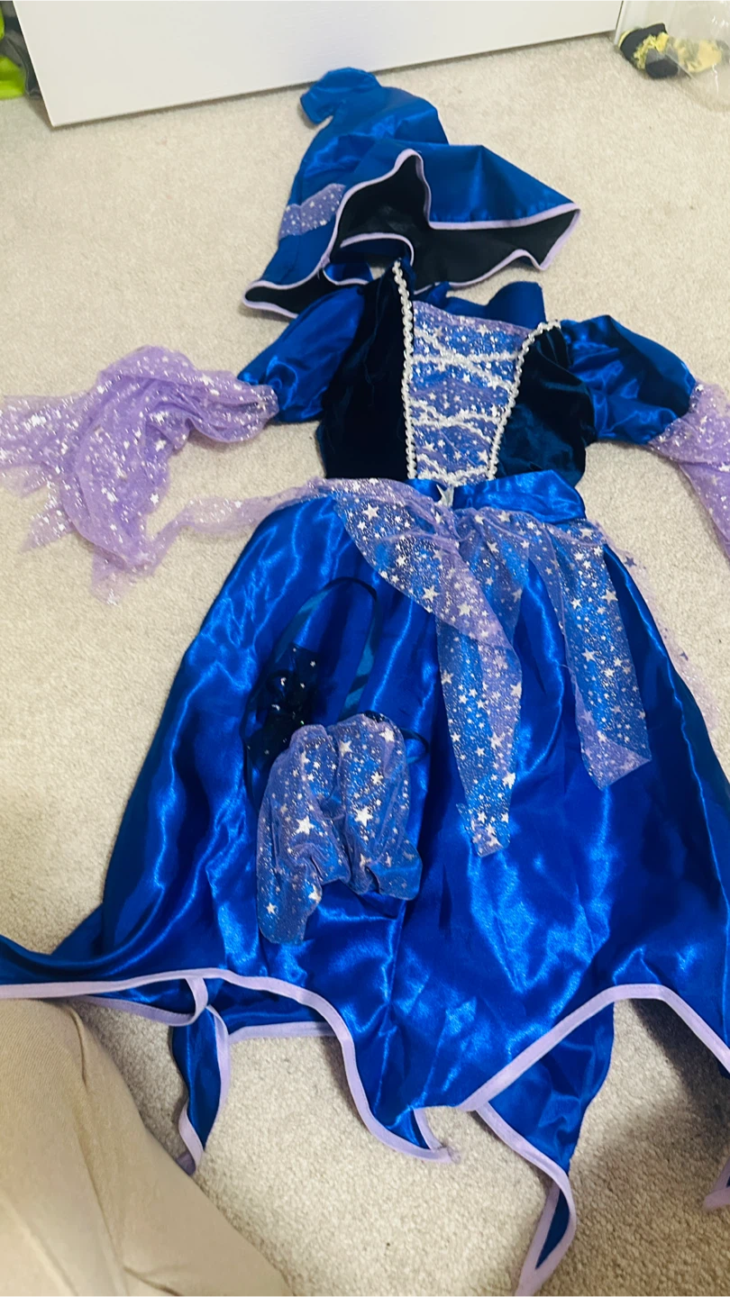 Blue and Purple Star Wizard Costume