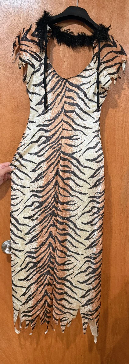 Tiger Costume Dress and Wig Set
