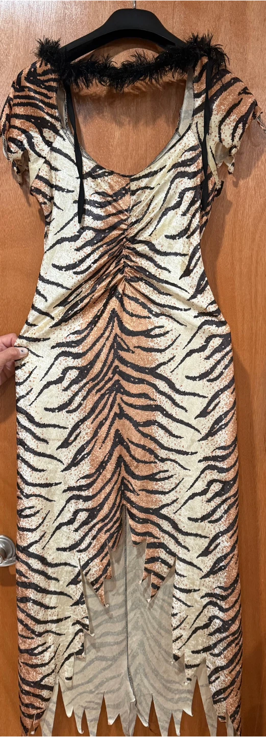 Tiger Costume Dress and Wig Set - photo 2