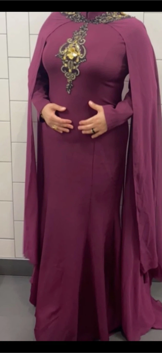 Plum Formal Evening Gown