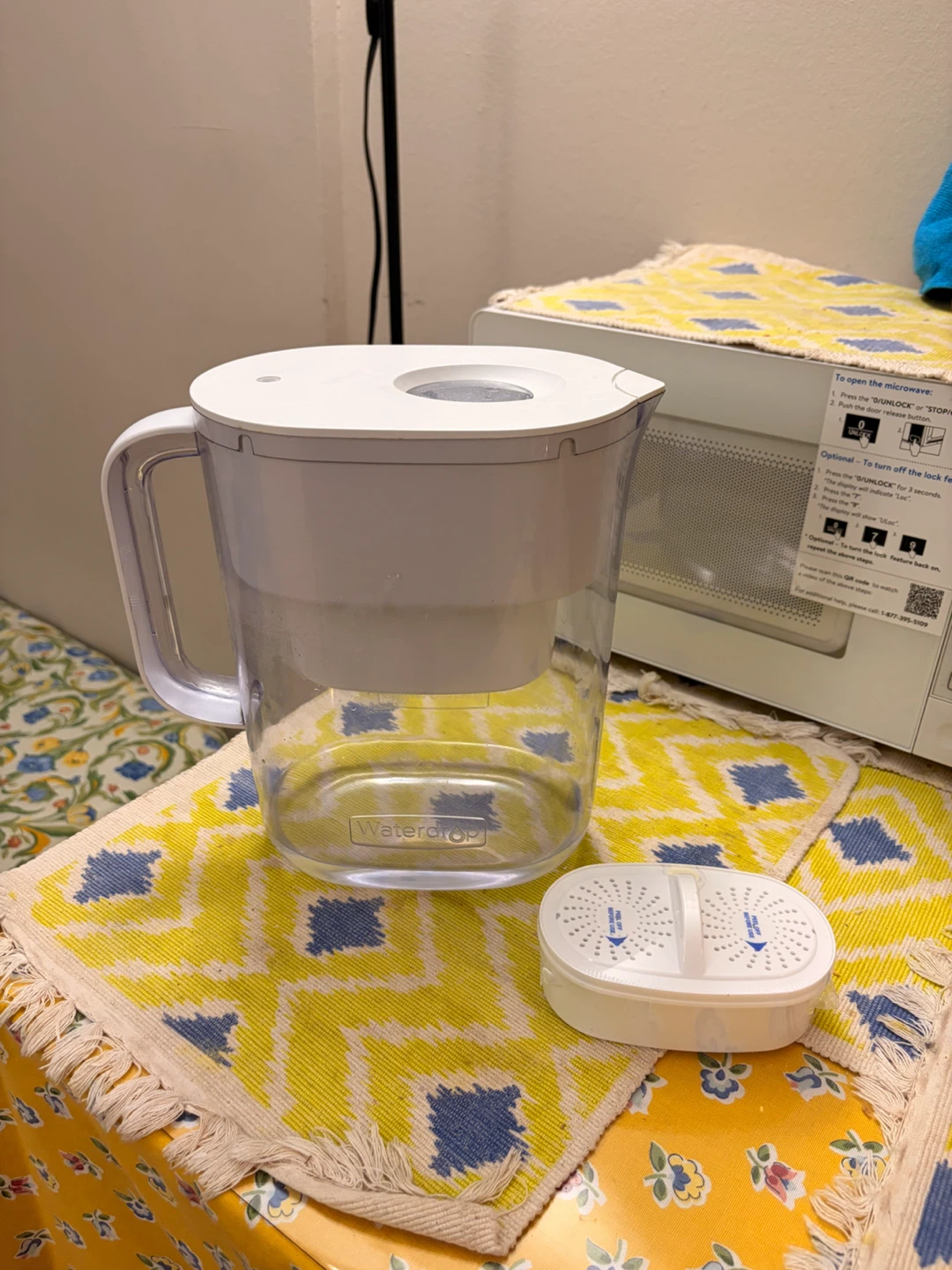 Waterdrop Water Filter Pitcher & 1 New Replacement