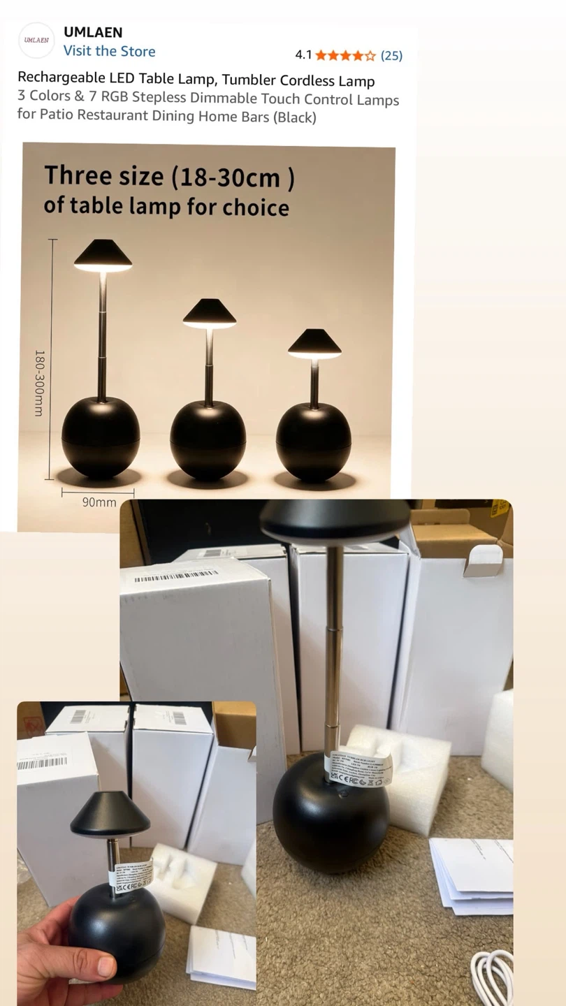 LED table lamp night light - photo 5
