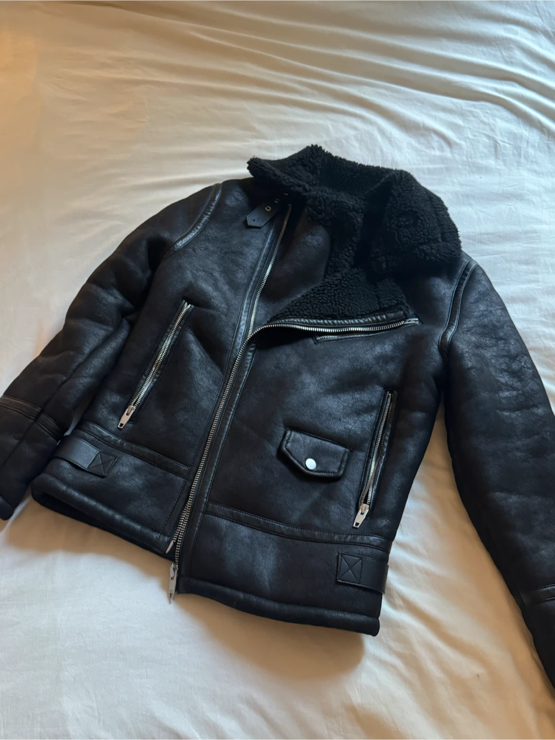 Zara Faux Shearling Jacket