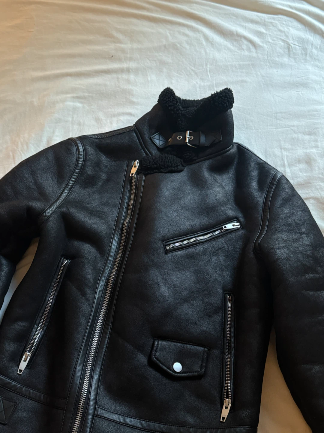 Zara Faux Shearling Jacket - photo 2