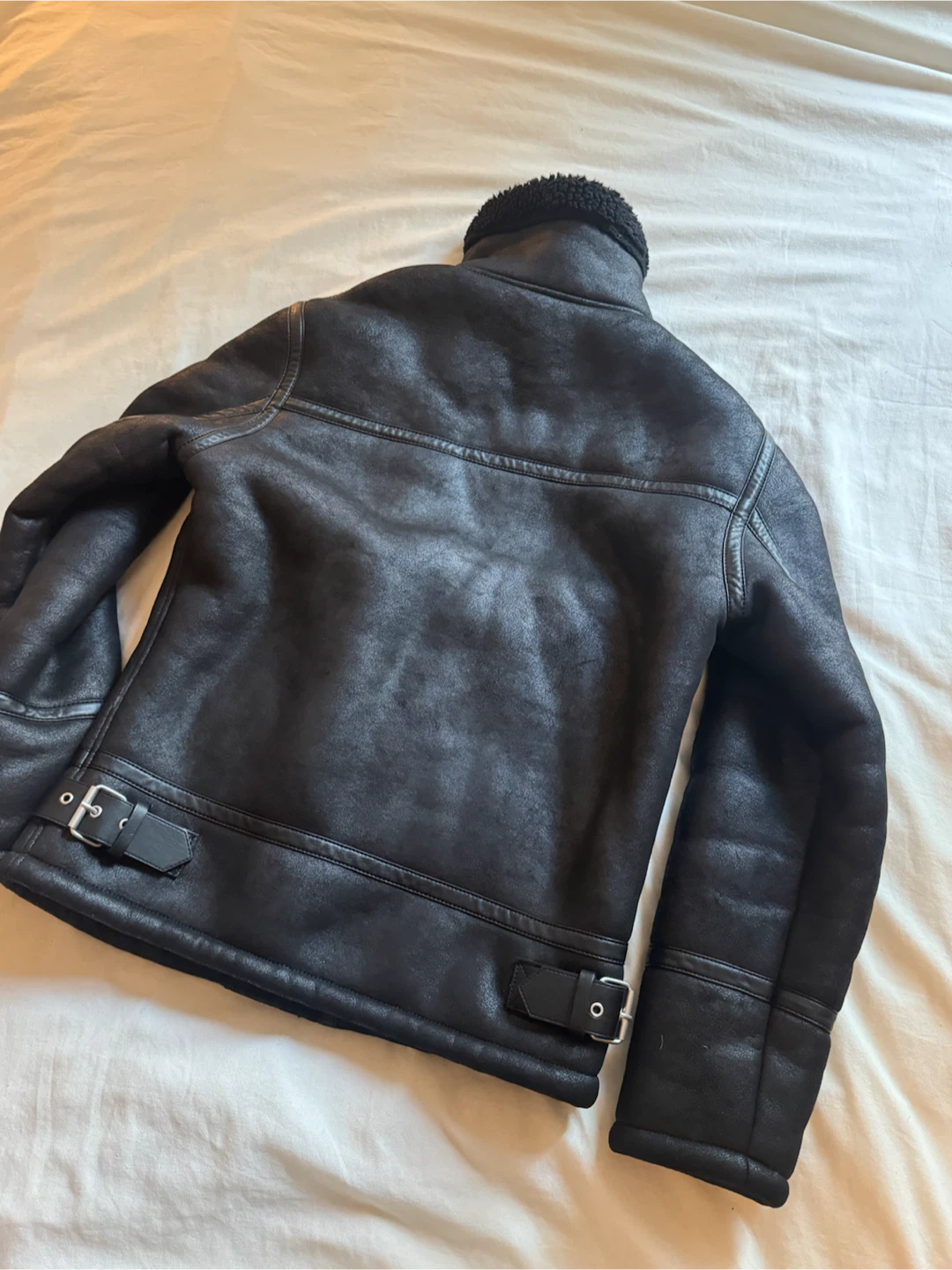 Zara Faux Shearling Jacket - photo 3