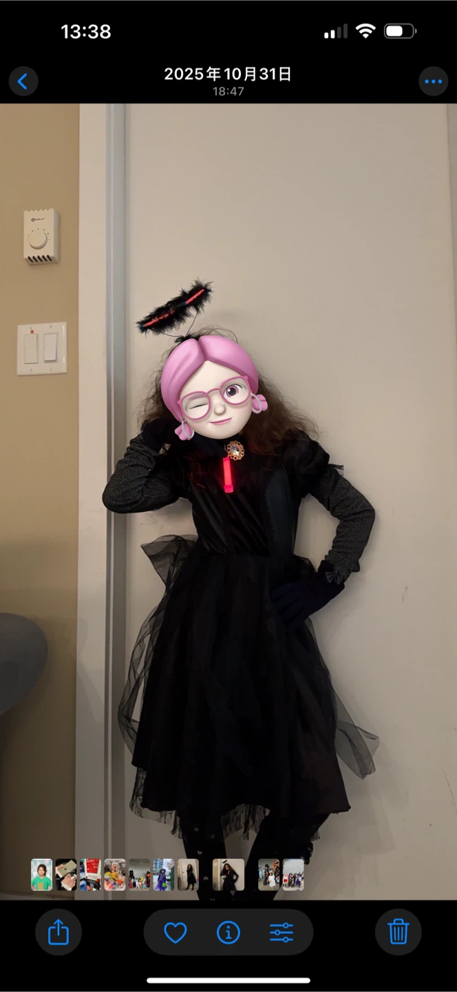 Girls Black Angel Costume(7-8T) - photo 2