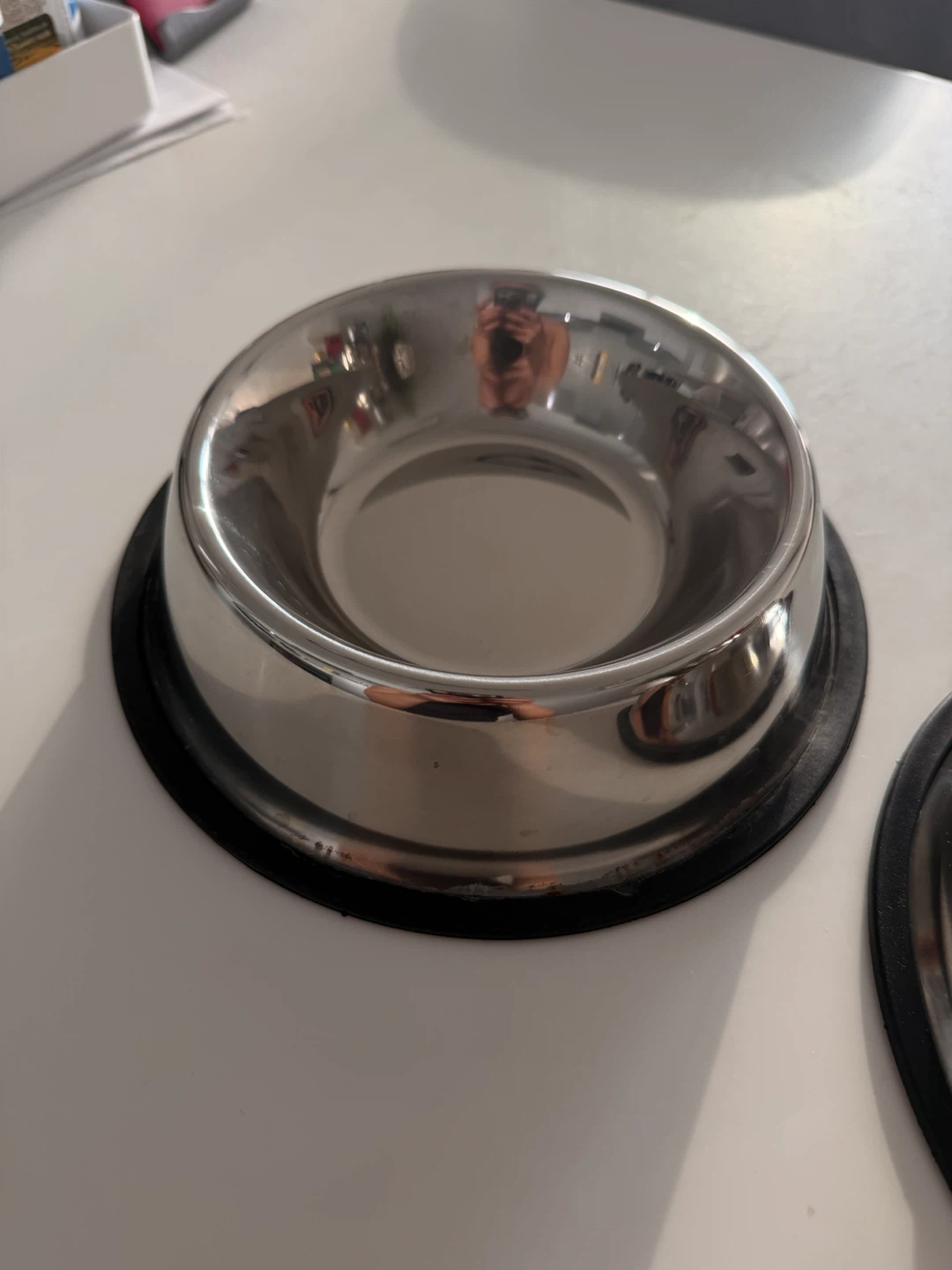 Set of two stainless steel pet bowls - photo 2