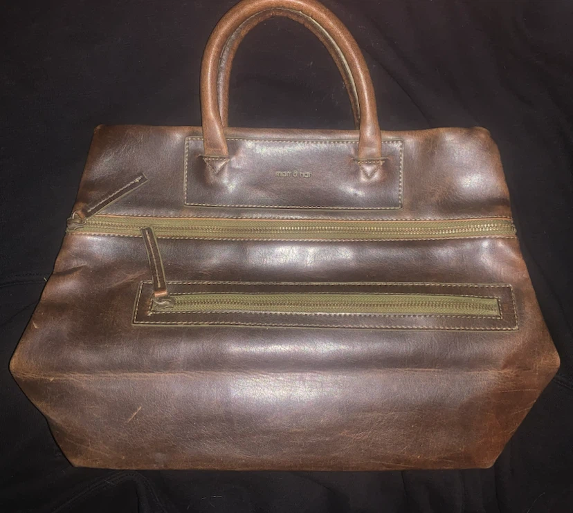 Matt & Nat Brown Leather-Style Satchel