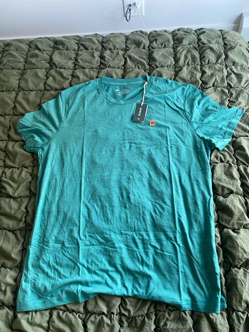Tentree M Baker T-Shirt Tidal Teal Heather XXL