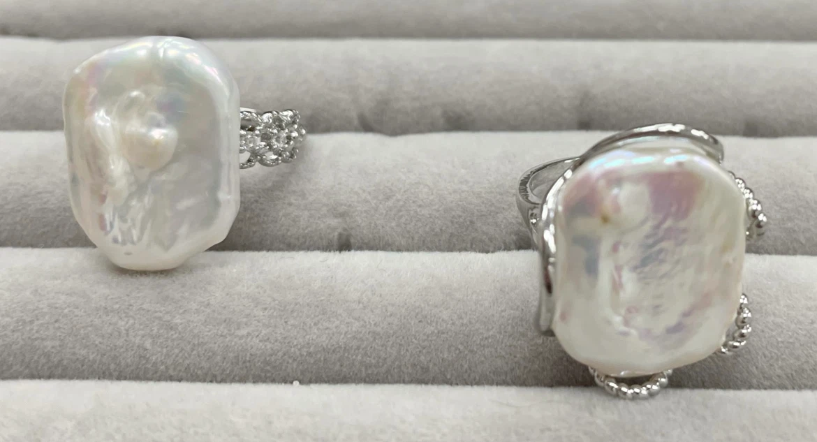 Freshwater Baroque Pearl Statement Ring 2 for $15