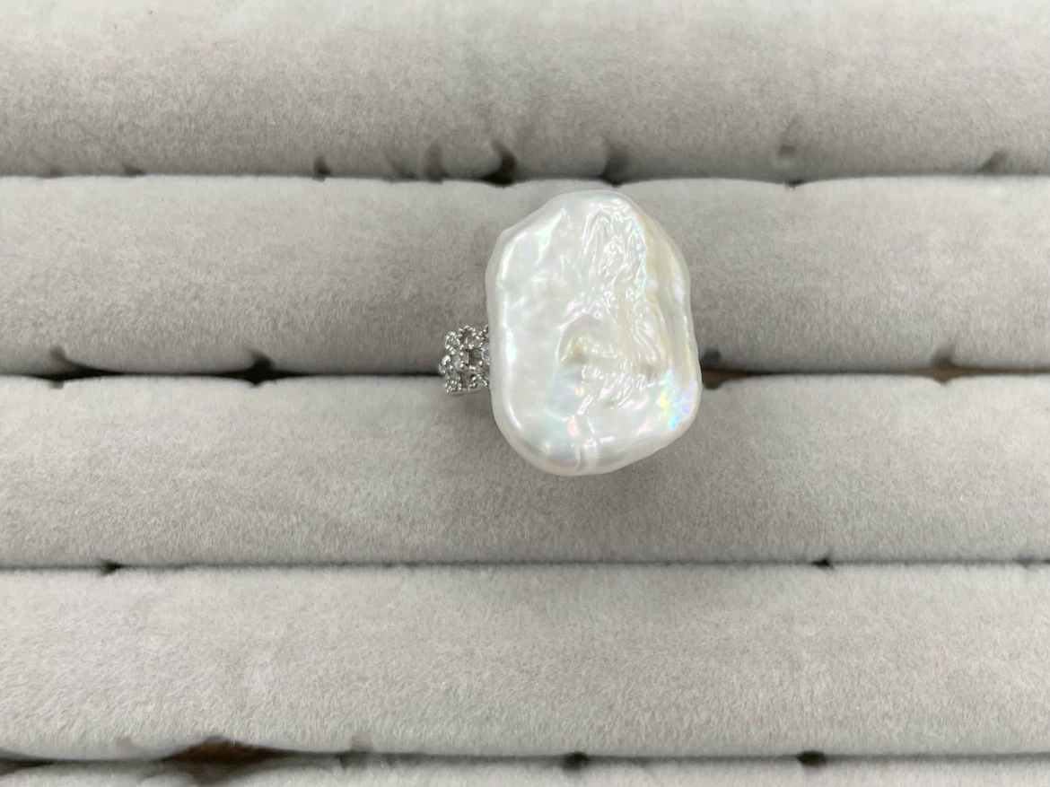Freshwater Baroque Pearl Statement Ring 2 for $15 - photo 5