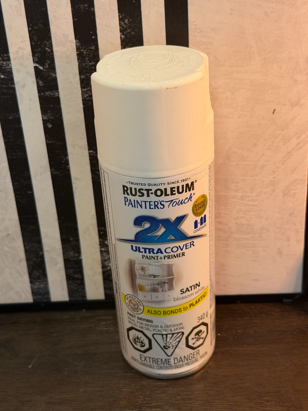 Rust-Oleum Painter's Touch 2X Satin Blossom White Spray Paint