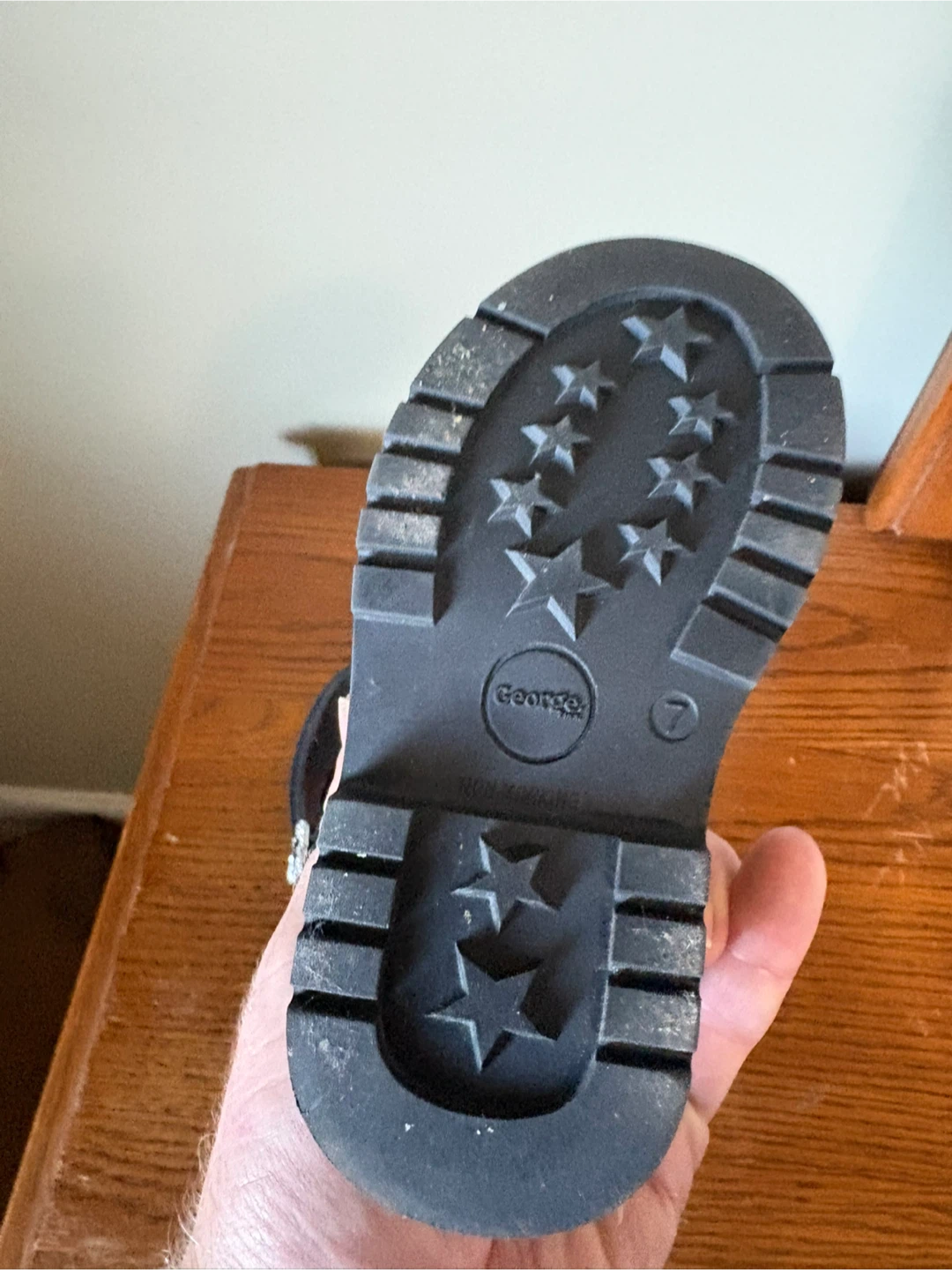 7t George Kids Black Mary Jane Shoes Size 7 - photo 3