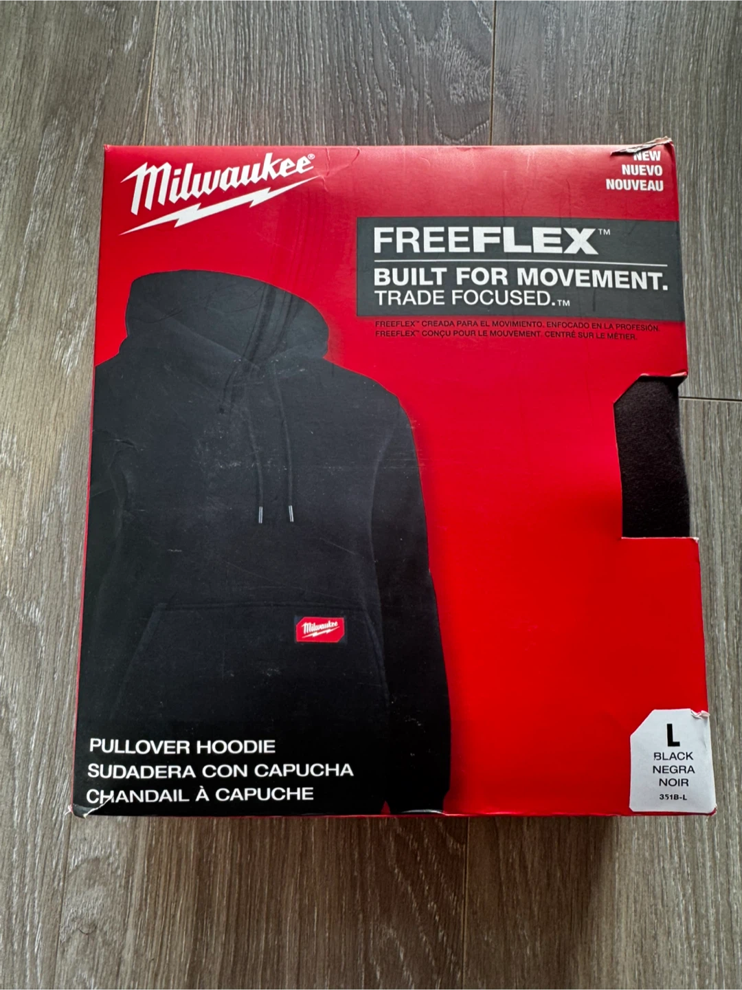 Milwaukee Freeflex Pullover Hoodie - Black - Large