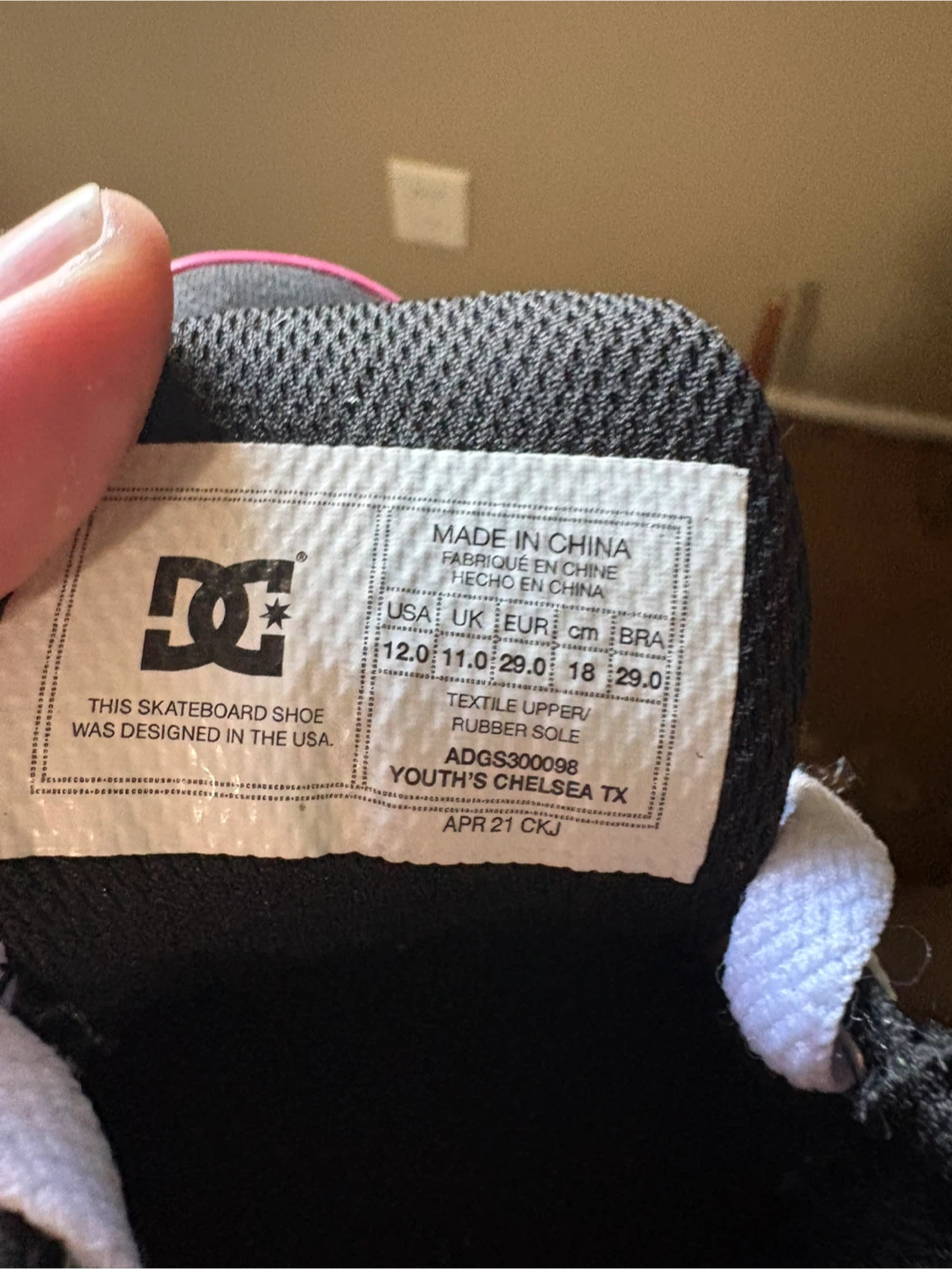 DC Shoes Youth Chelsea TX Black/Pink - photo 3