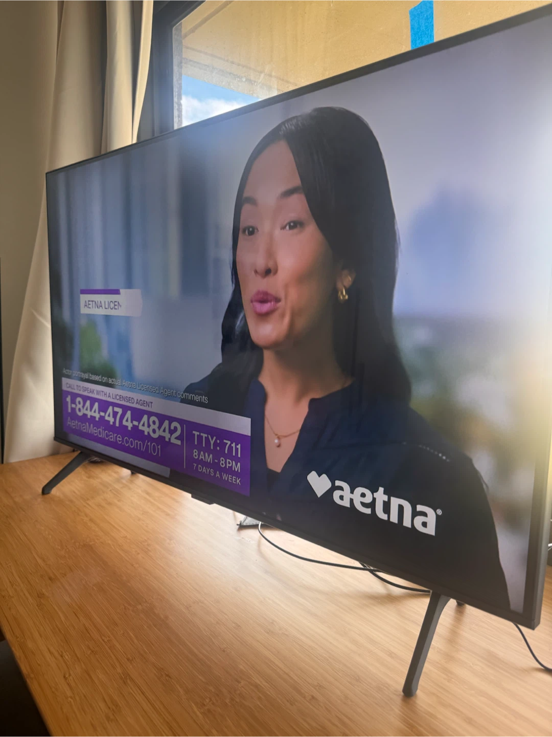 Samsung 43" 4K Smart TV (UN43TU7000) — $100