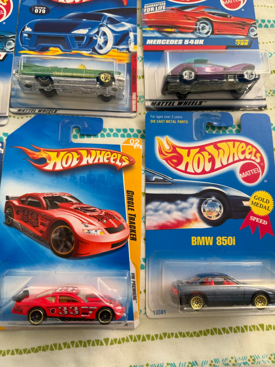 Collection of 12 Vintage Hot Wheels Die-Cast Cars