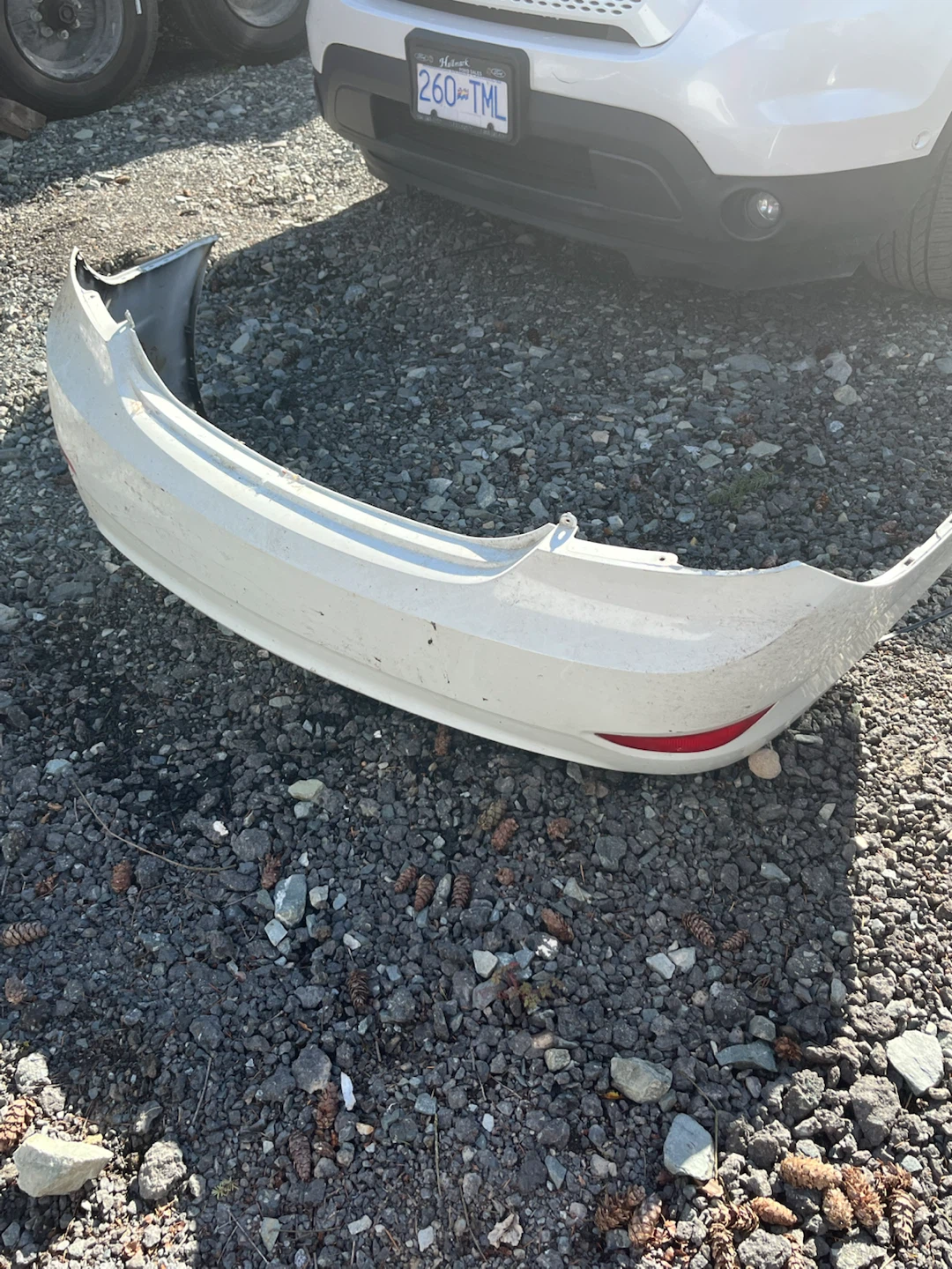 White Rear Bumper