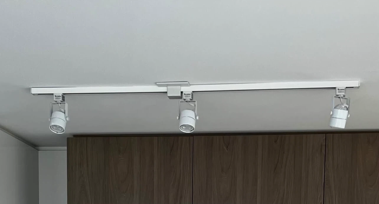 3-Light White Integrated LED Flexible Linear Track Lighting Kit