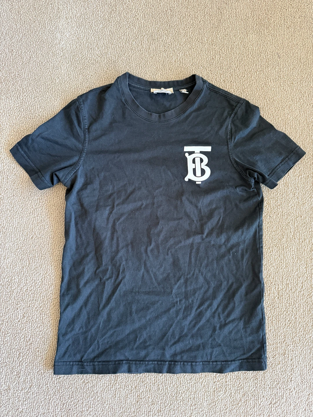 Burberry Monogram T-Shirt Black Size S