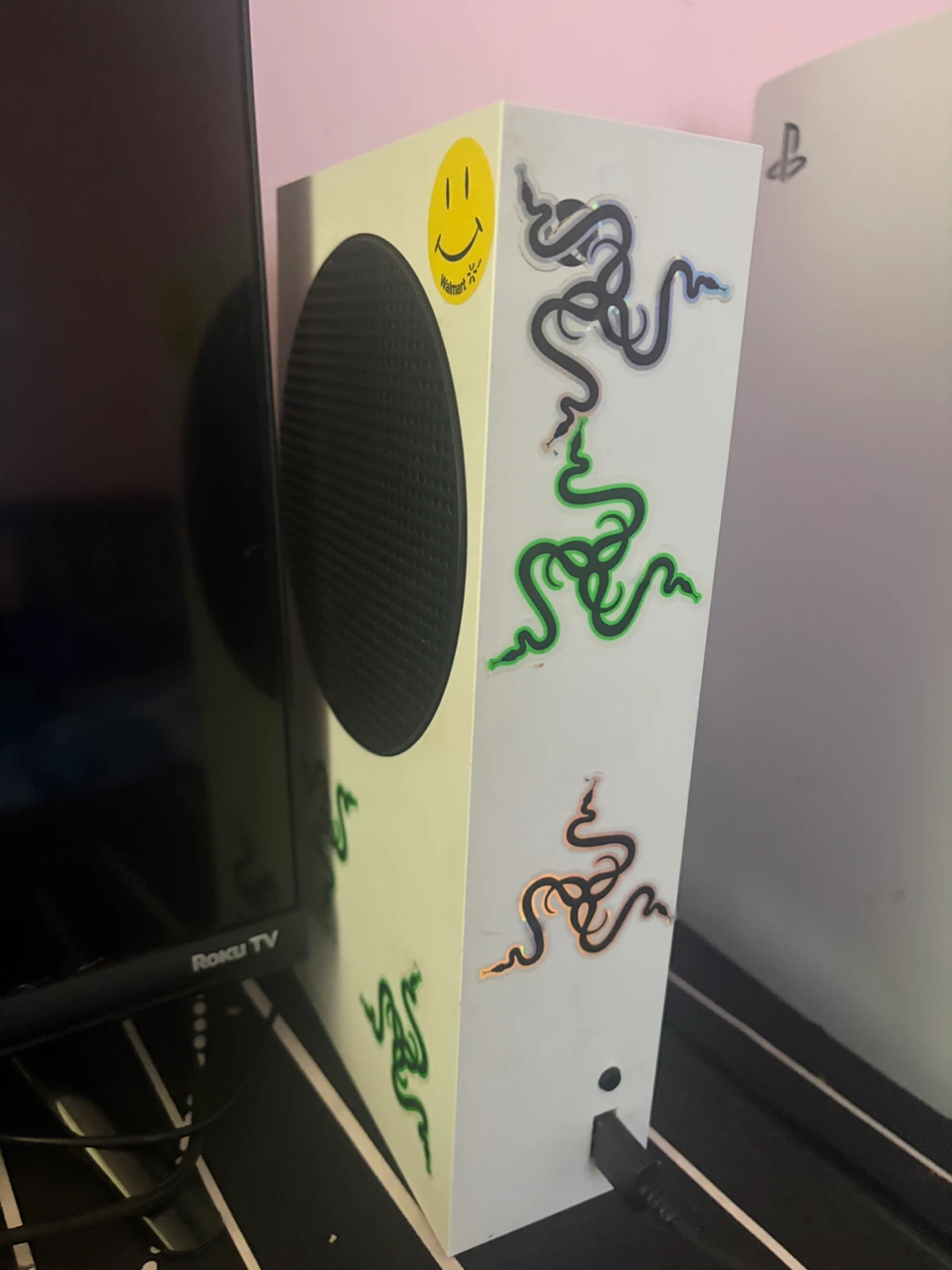 Xbox Series S Console and tv