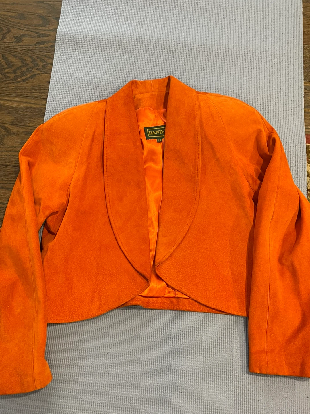 Daniele Orange Suede Jacket