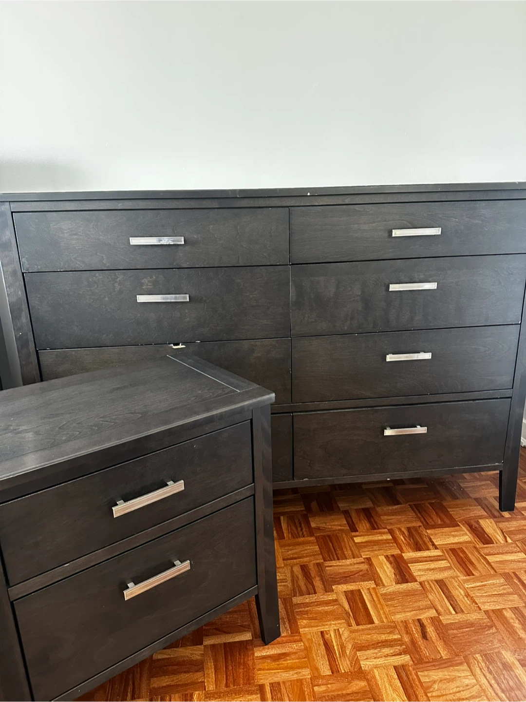 Wood Dresser and Nightstand Set