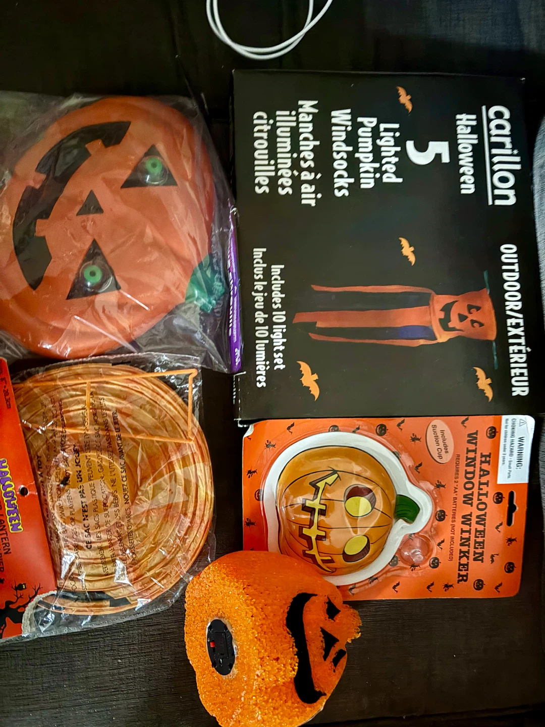 Assorted Halloween Pumpkin Decorations