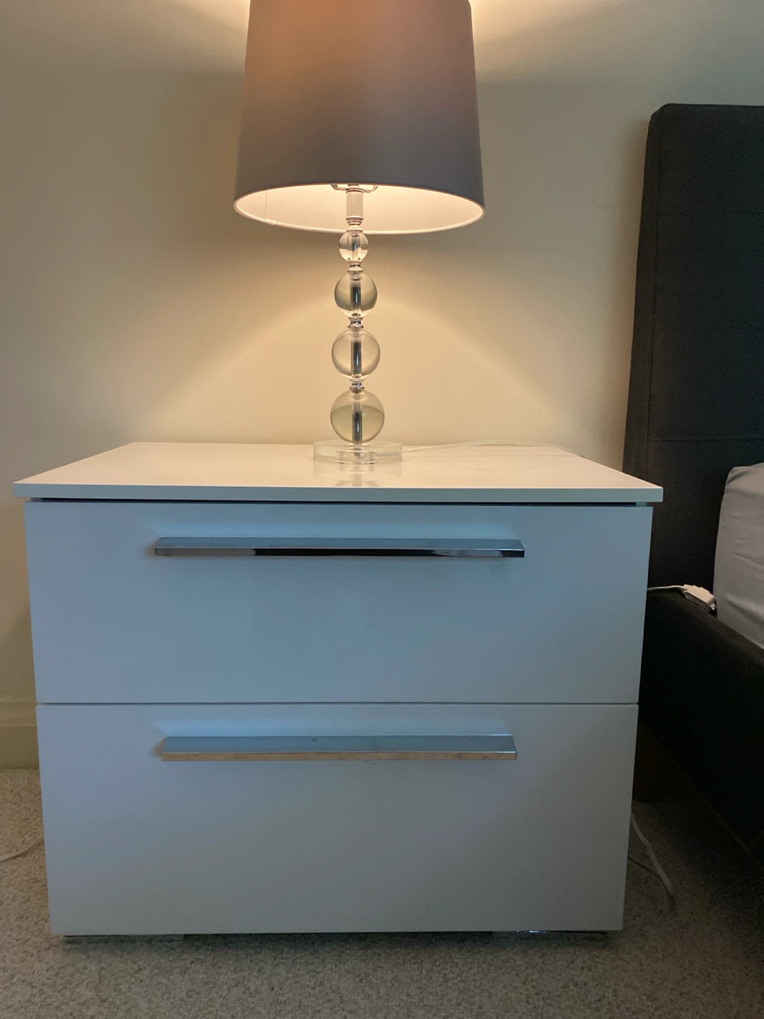 25$ each 2 White 2-Drawer Nightstand - photo 2