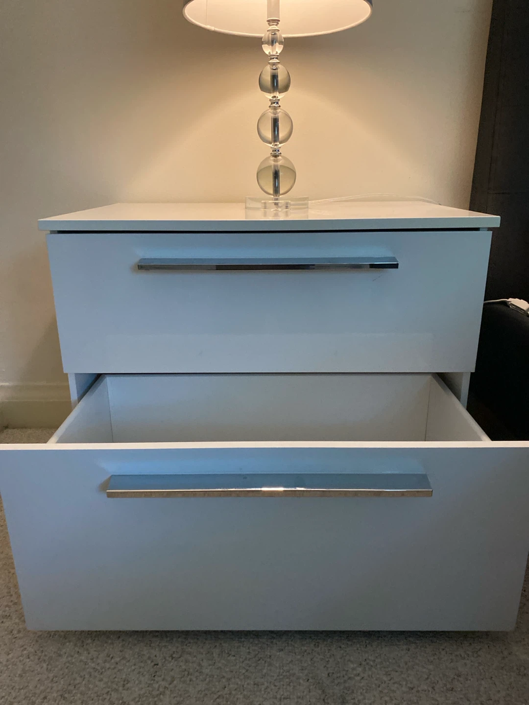 25$ each 2 White 2-Drawer Nightstand - photo 3