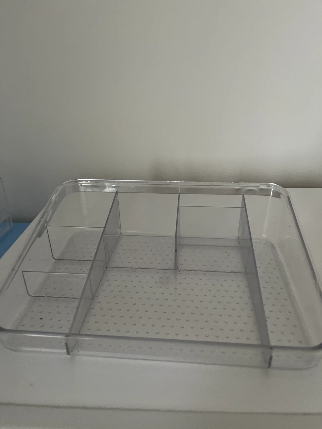 Clear Divided Cosmetic Organizer