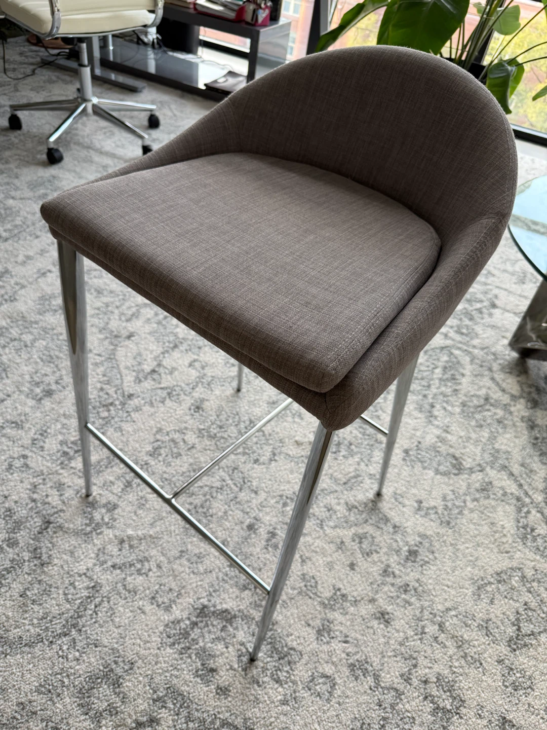 Set of Four Grey Kitchen Bar Stools - photo 3