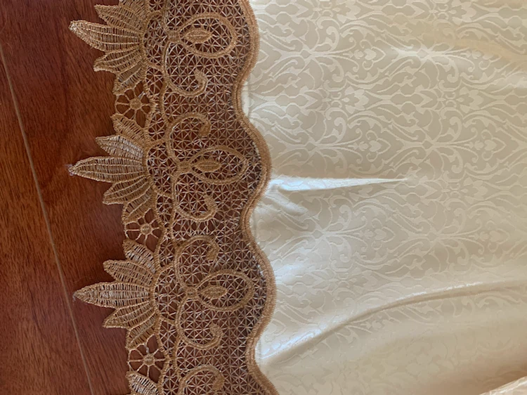 Damask Pattern Grommet Curtains - photo 4