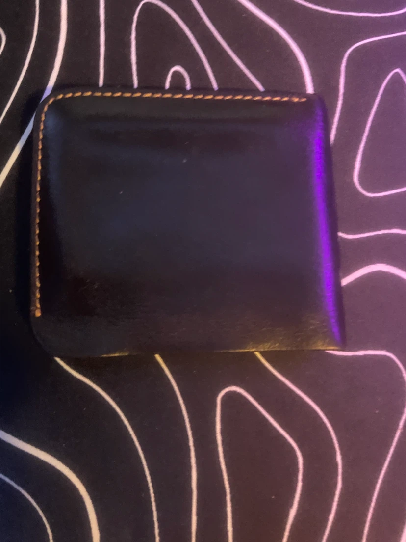 Black Leather Bi-Fold Wallet