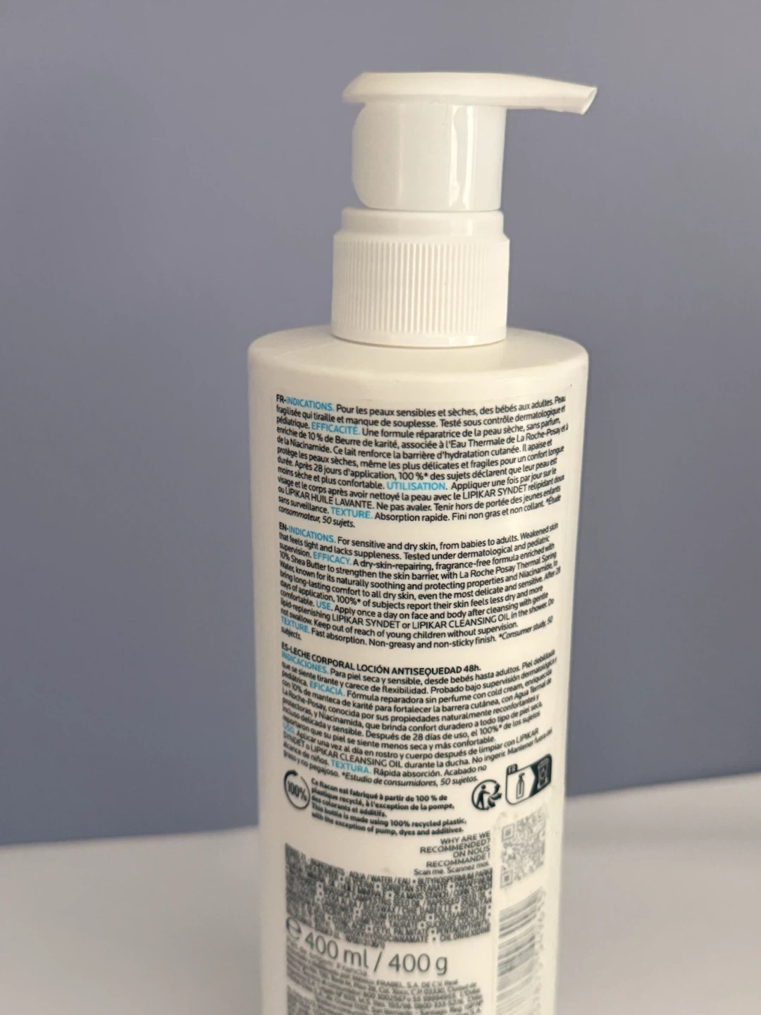 La Roche-Posay Lipikar Anti-Dryness Body Lotion – 400ml - photo 2