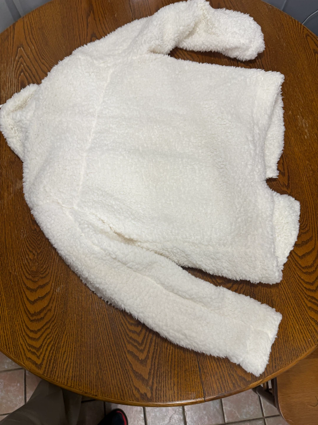 Say What? Ivory Faux Fur Moto Jacket - photo 4