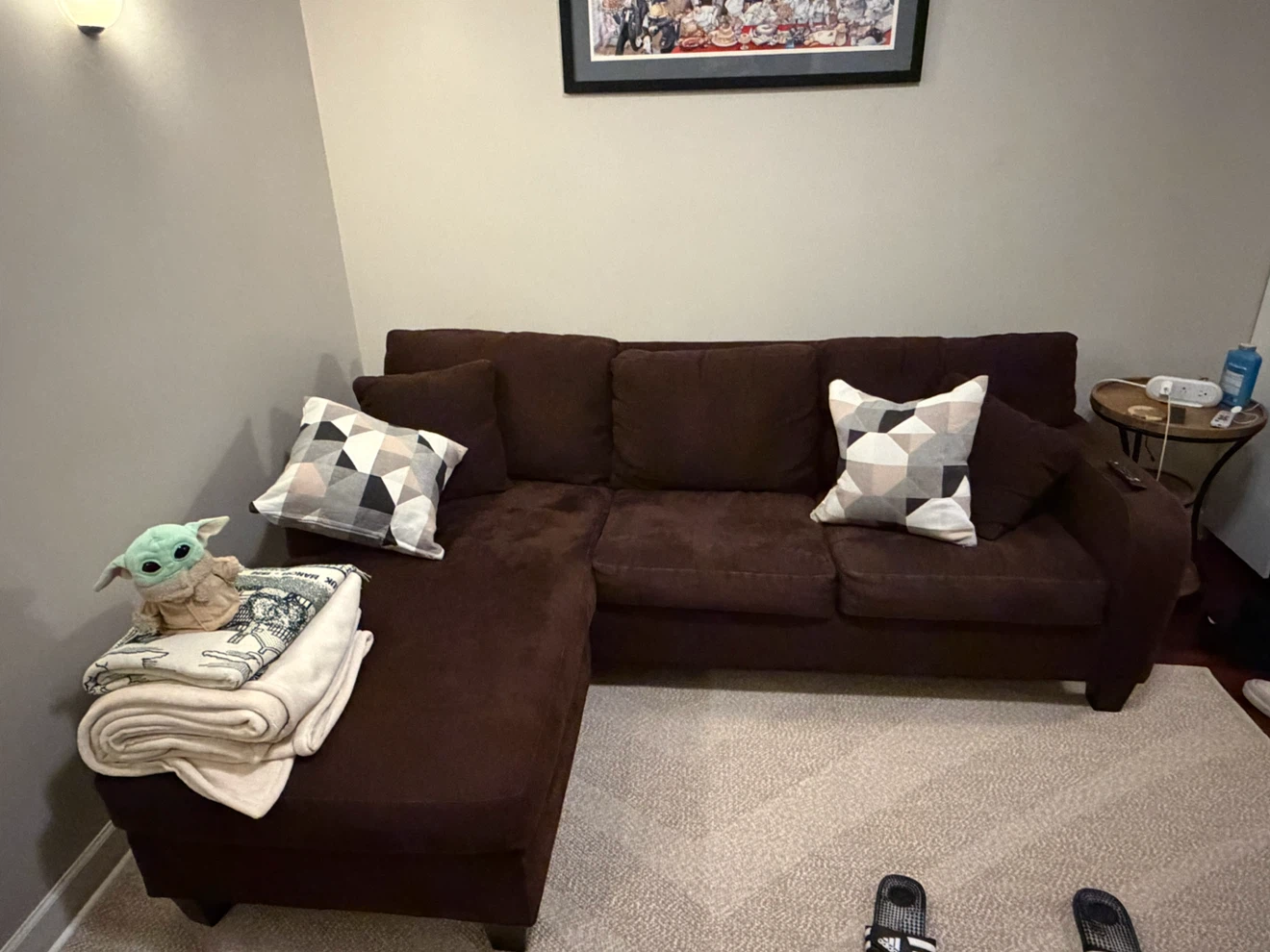 Dark Brown Sectional Sofa