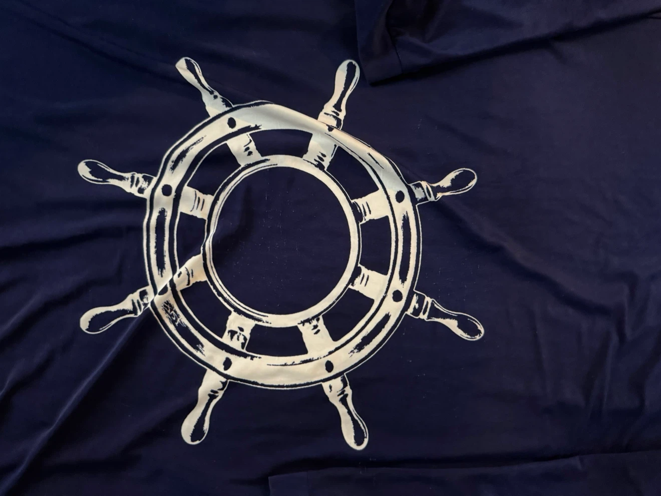 Navy Blue Nautical Print Dress - photo 3