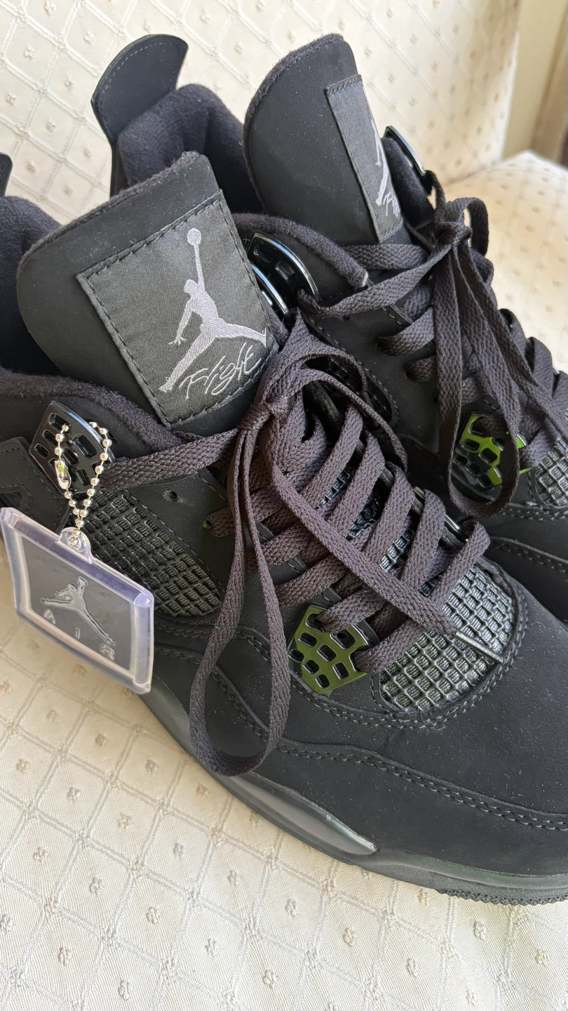 Jordan 4 Black Cat Sneakers Size 10
