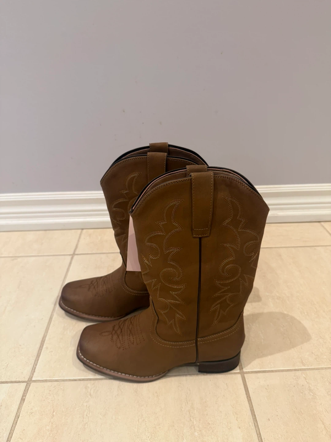 SheSole Brown Cowboy Boots