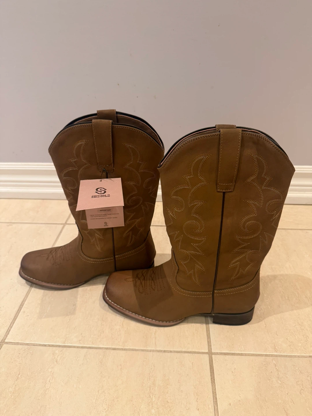SheSole Brown Cowboy Boots - photo 2