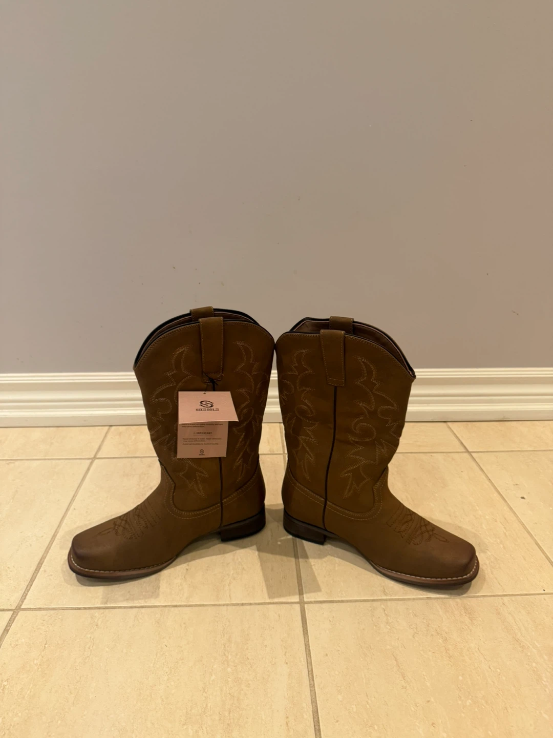 SheSole Brown Cowboy Boots - photo 3
