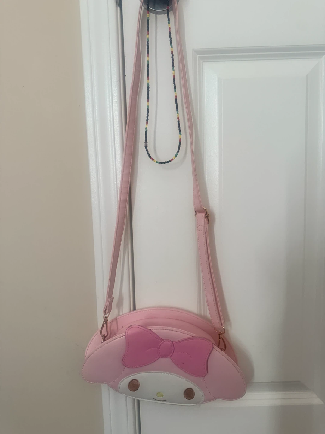 Sanrio My Melody Pink Bow Crossbody Bag