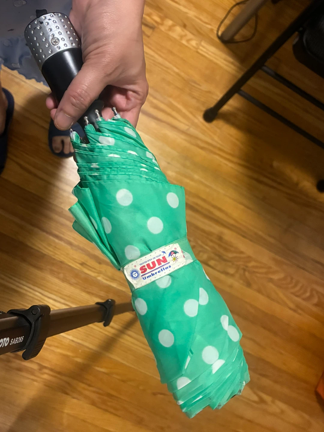 Sun Umbrellas Green Polka Dot Umbrella - photo 2