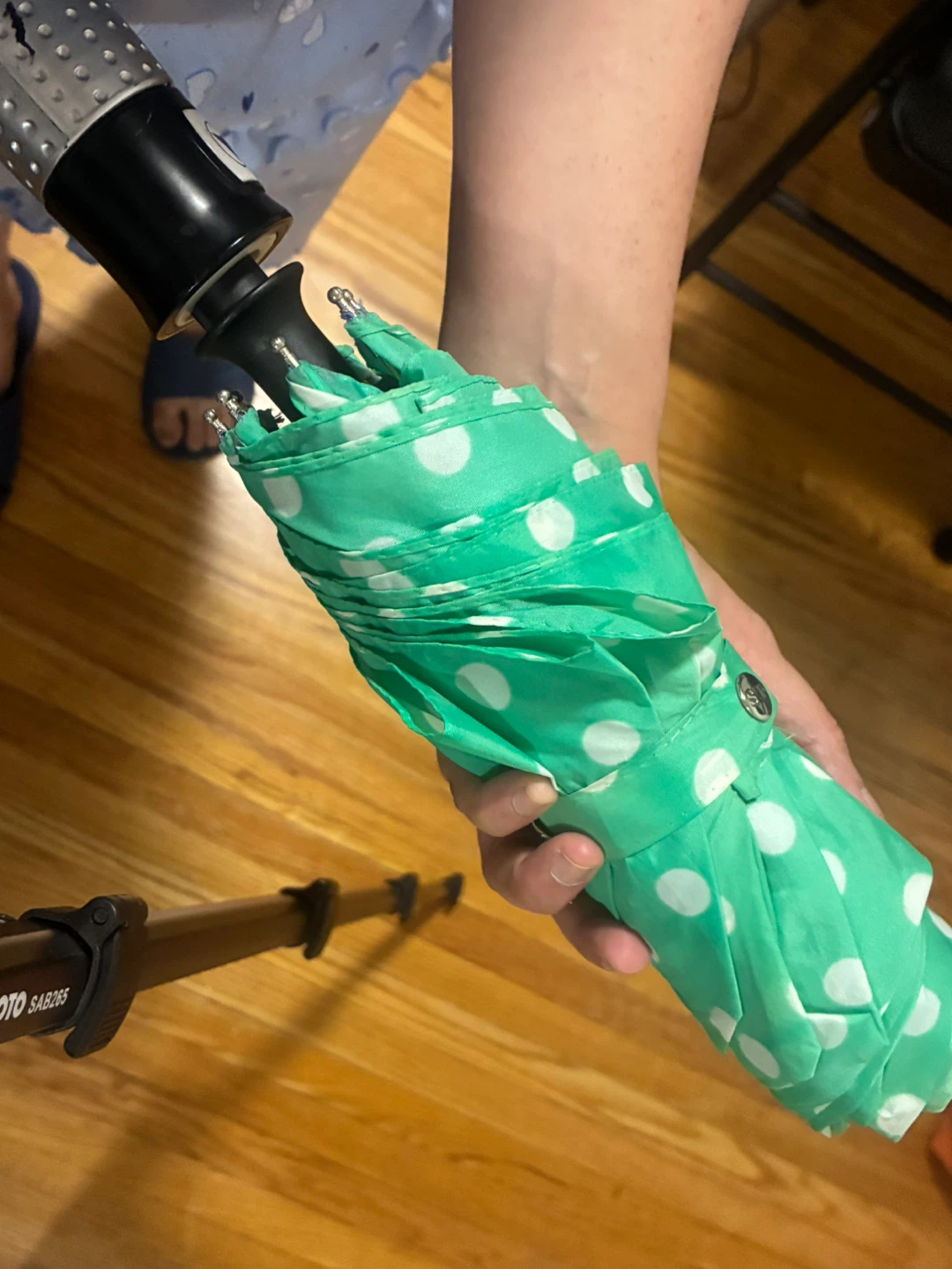 Sun Umbrellas Green Polka Dot Umbrella - photo 3