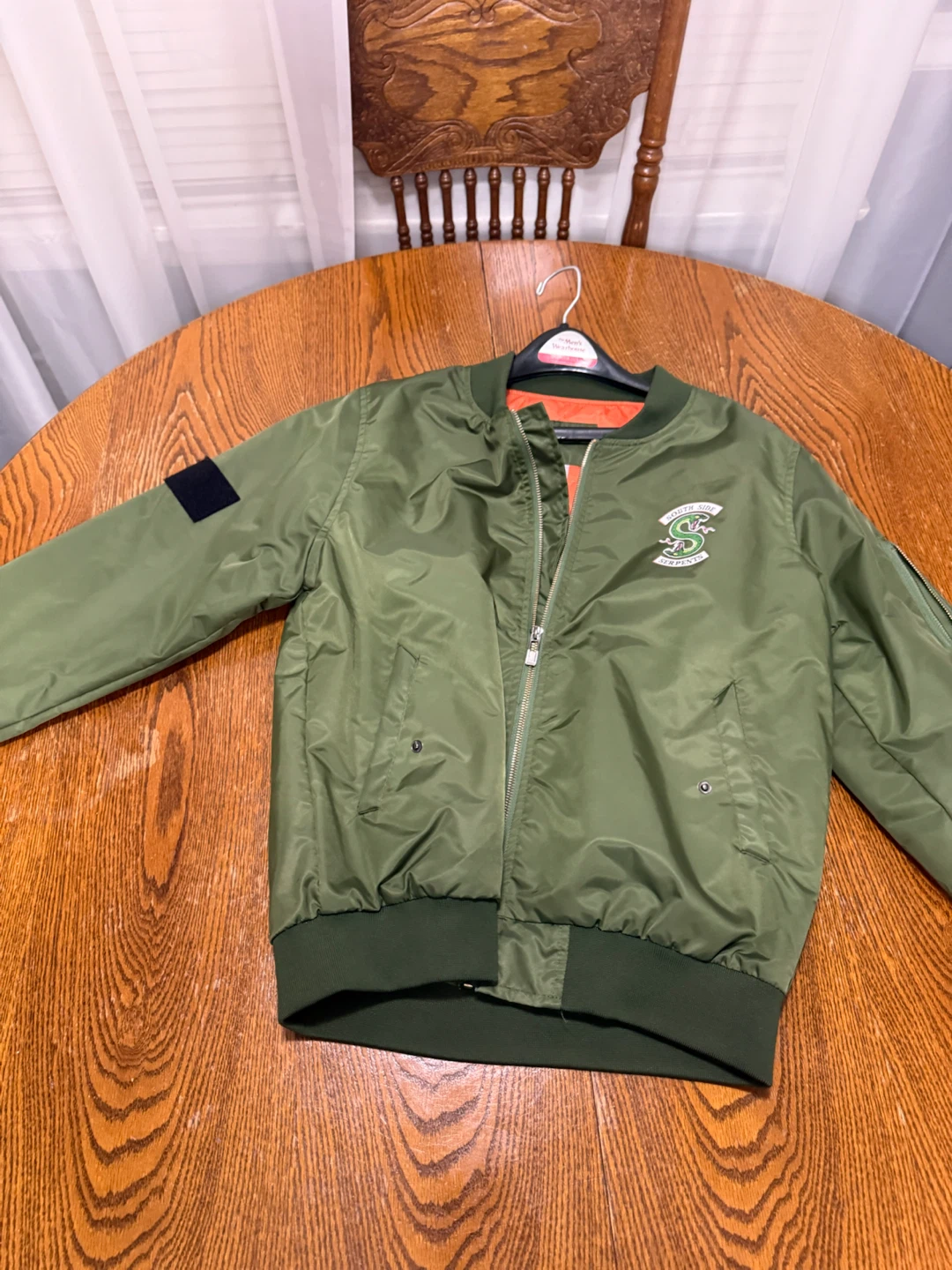 South Side Serpents Olive Green Bomber Jacket