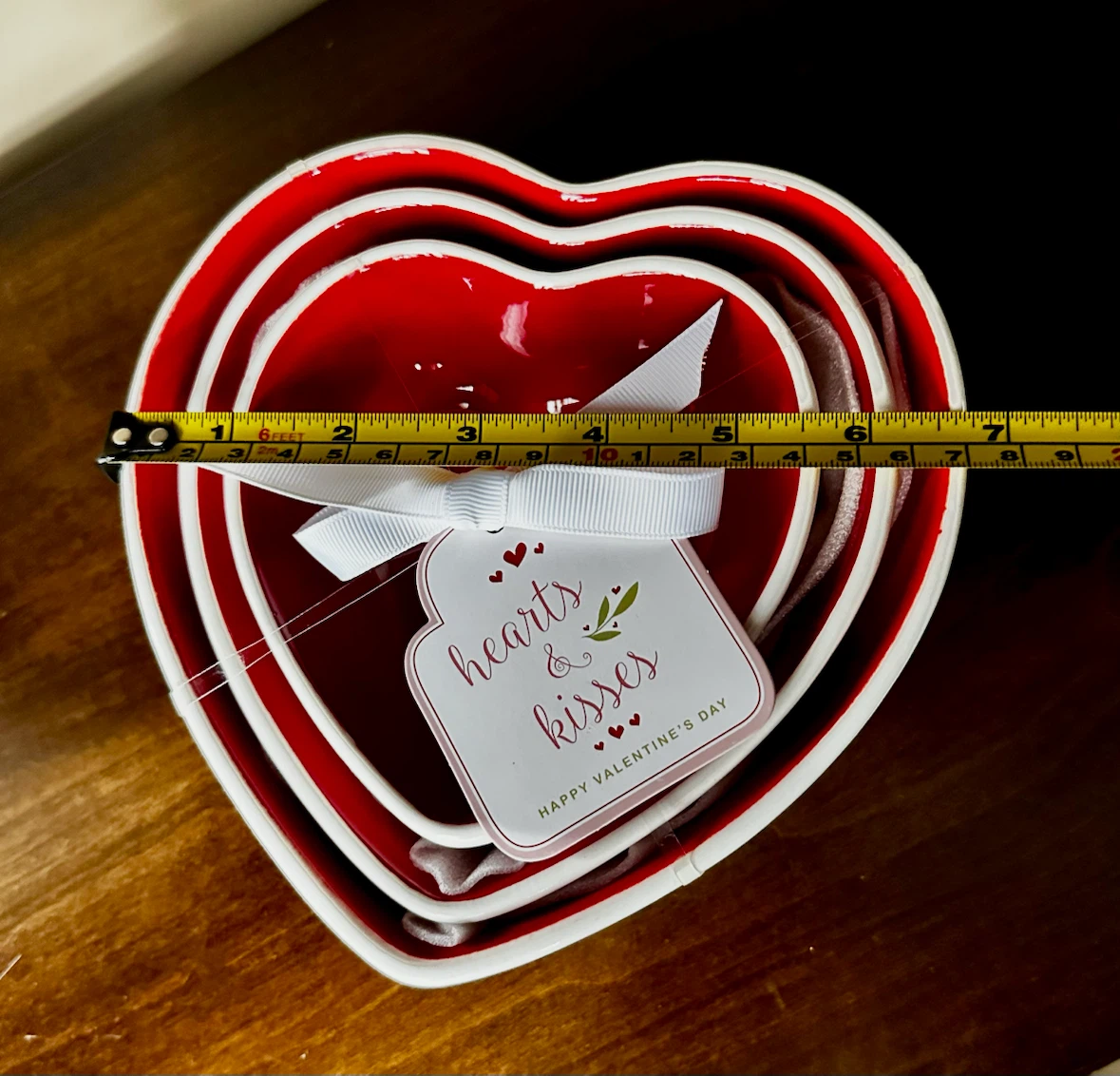 Terramoto Ceramic Heart Nesting Bowls - photo 4